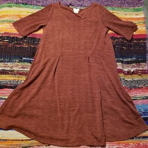 Red Short Sleeved Dress